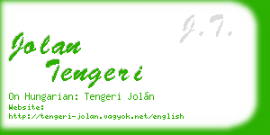 jolan tengeri business card